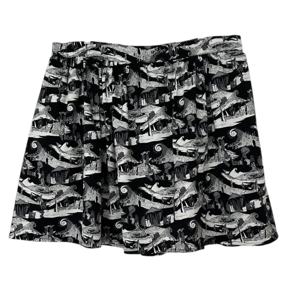 Disney Jack Skellington The Nightmare Before Christmas Pleated Skirt (2XL)